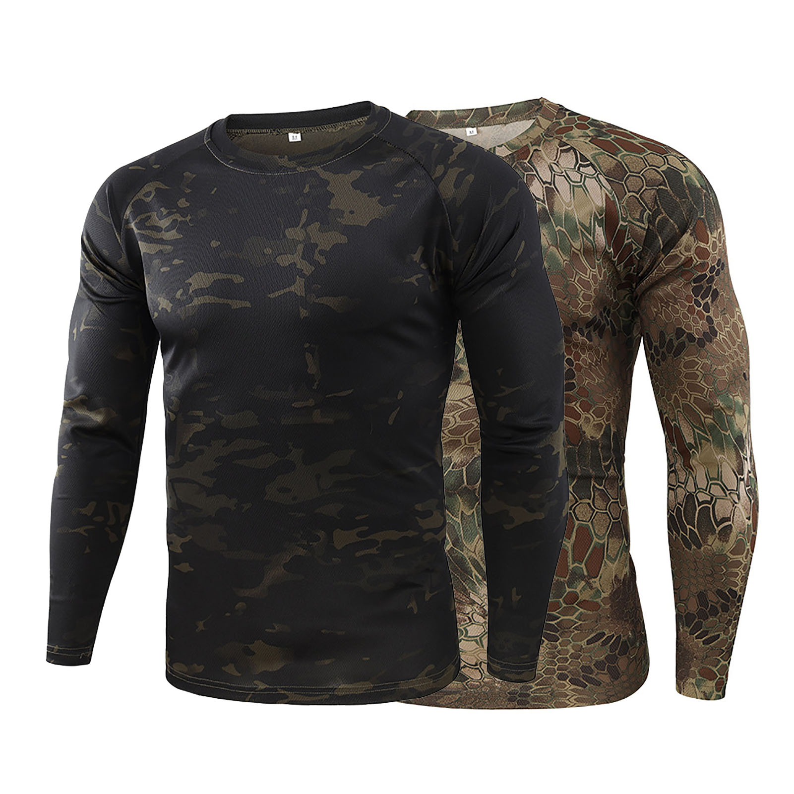 Chemise De Pêche Huk Pour Homme - Gris Camouflage - Manches Longues - Taille M