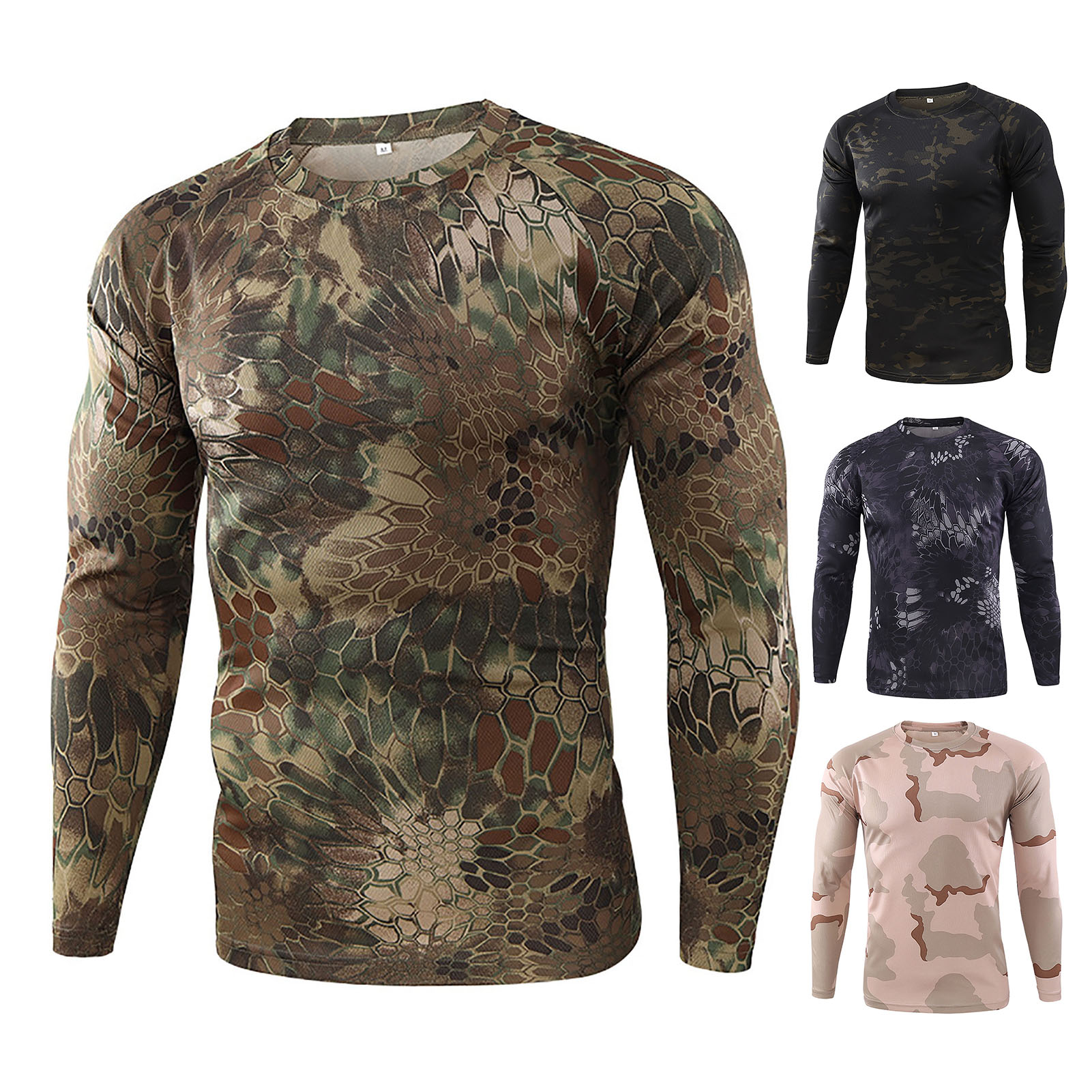 Chemise Homme Mossy Oak Camouflage - Taille 2XL, Manches Longues, Coupe Classique