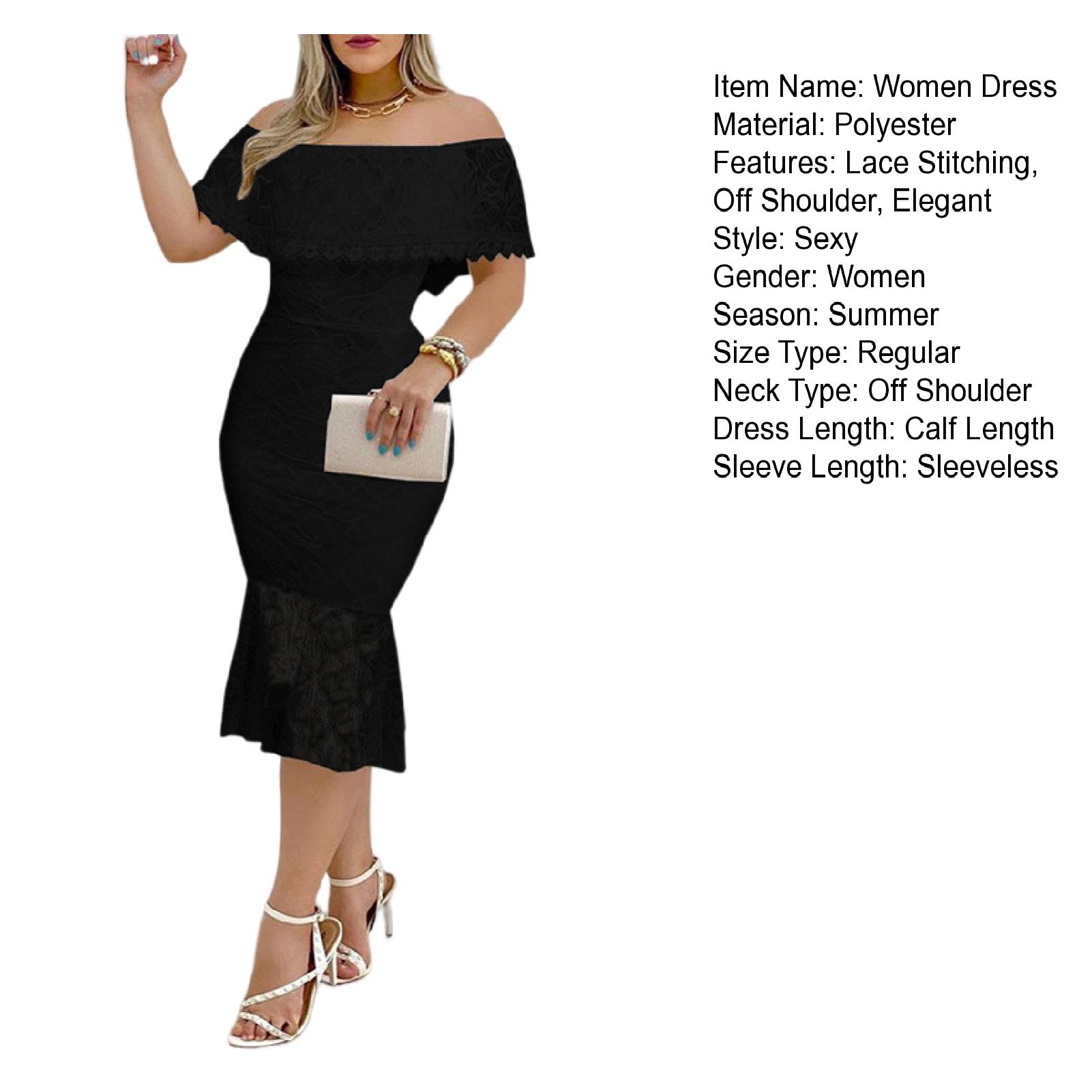 ROBE Femmes Robe Sexy Élégant Slim Fit Doux Confortable Décontracté